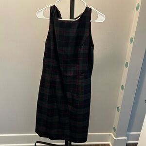 Sleeveless plaid dress